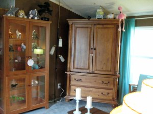 LR Armoir and Elephant Cabinet